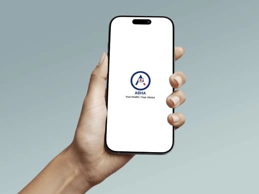 ABHA app mockup