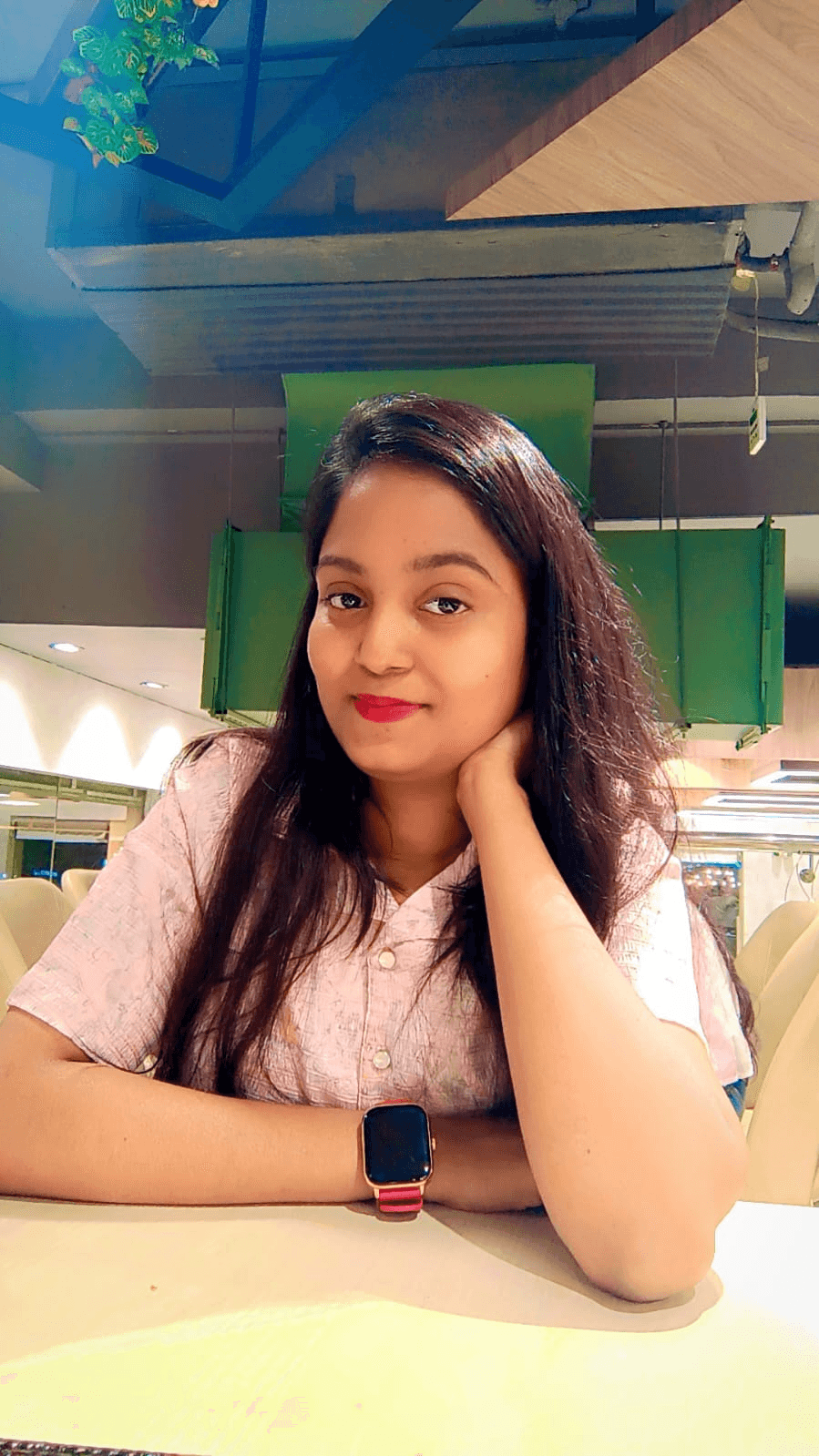 Sanjana — left photo